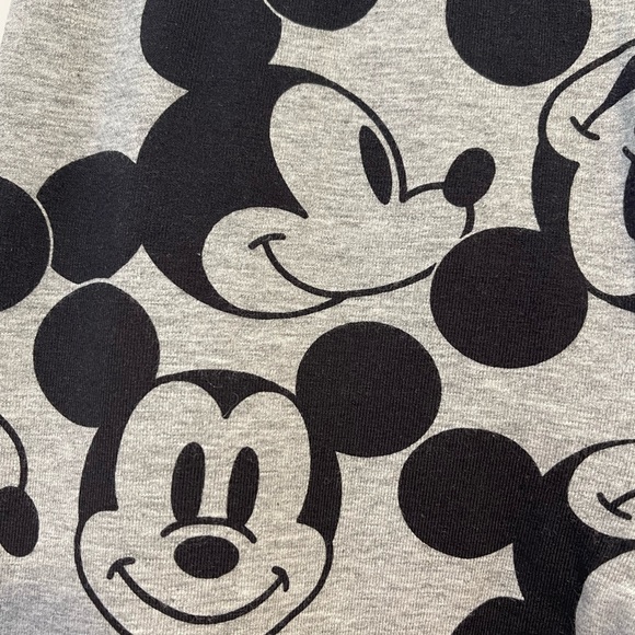 Abercrombie Kids Girls size 11/12 Mickey Mouse Leggings, Gray/Black, NWT - Picture 5 of 11